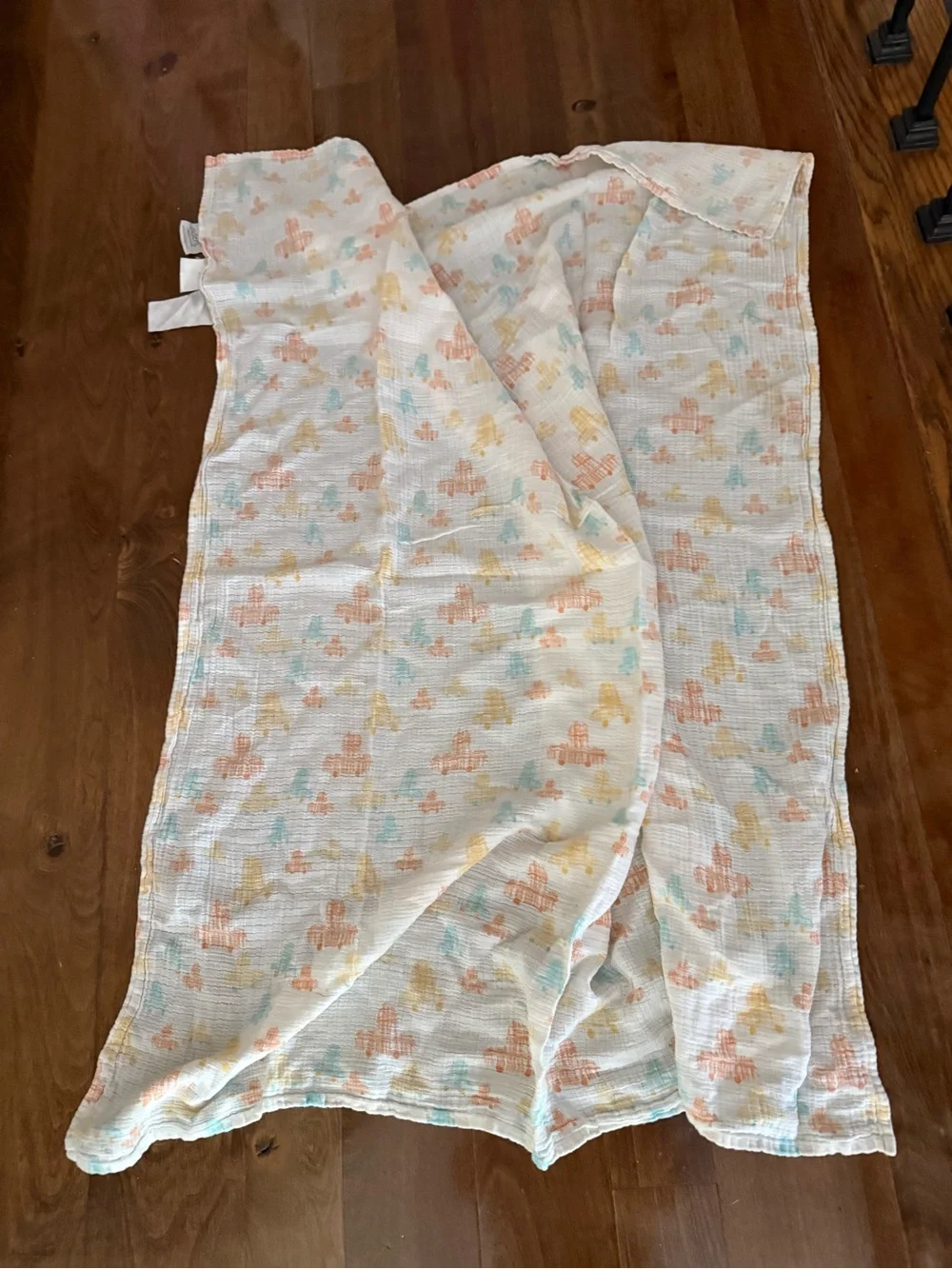 Aden brand 36 X 39 muslin swaddle blanket throw
